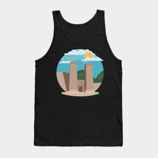 Moroccan Cities illustration, best gift for morocco lovers Tank Top